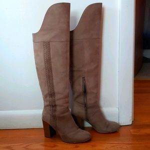 Gorgeous tan knee-high boots